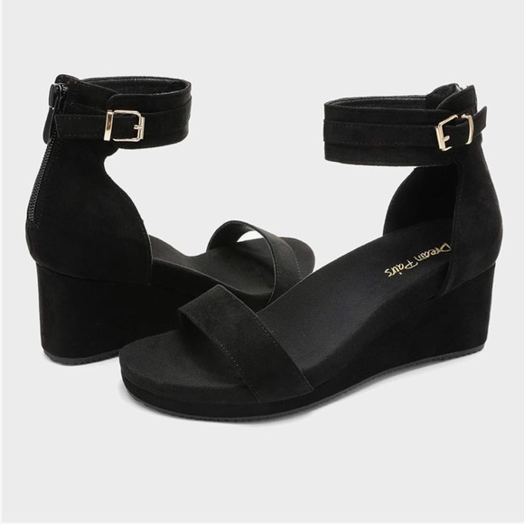 DREAM PAIRS Women's Wedge Sandal/Size 7.5 - Picture 11 of 12